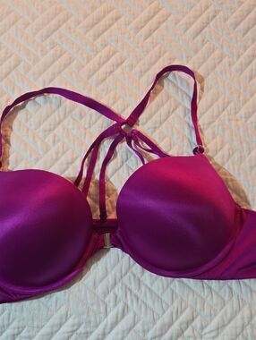 Victoria's Secret Hot Pink Strappy Push-Up Bra